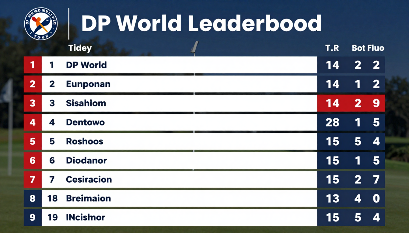 dp world tour leaderboard today live scorecard