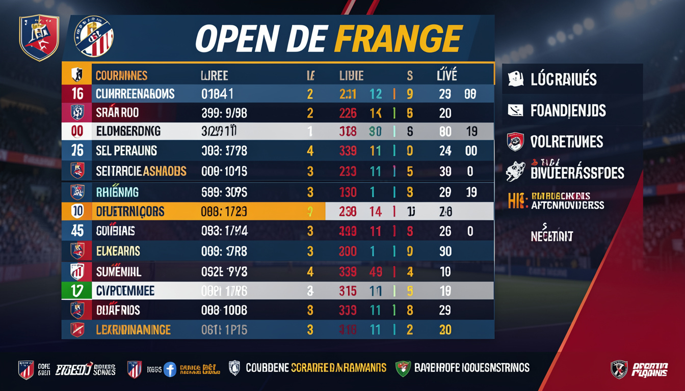 open de france leaderboard