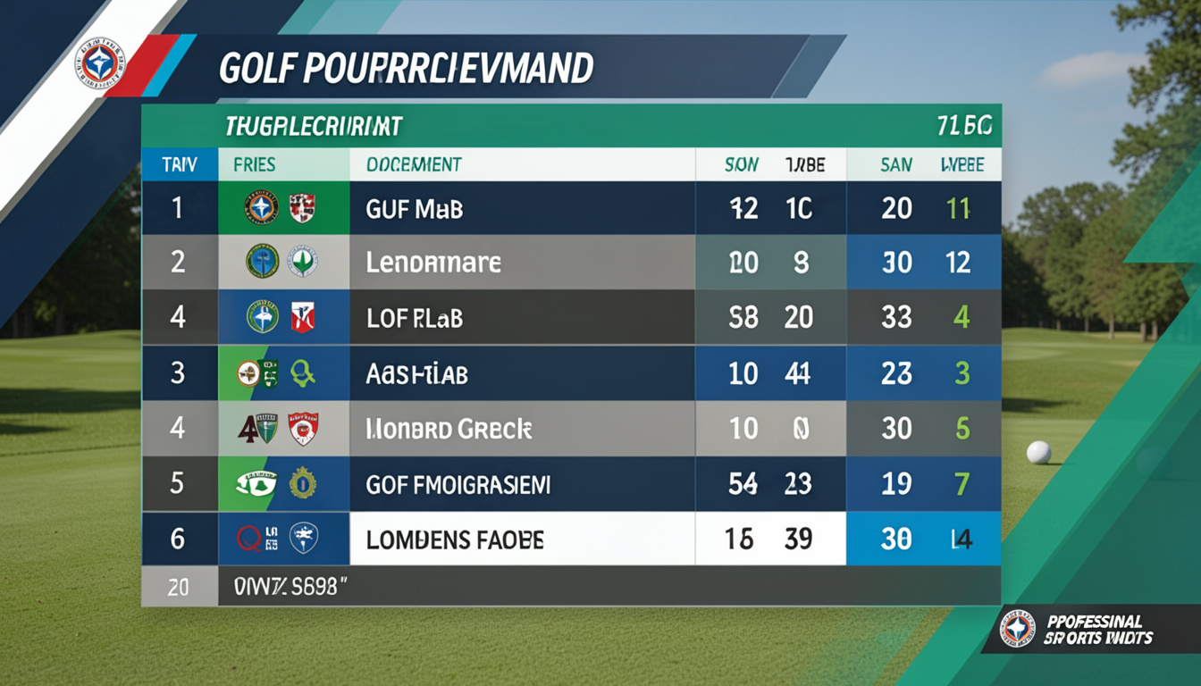 golf today leaderboard